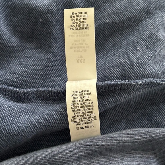 Aerie Soft Terry Fleece Long-Sleeve Lounge Shorts Romper, Blue XXS - Picture 8 of 9